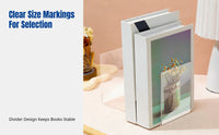 Acrylic Bookend, Transparent Divider Shelf, Student Study Rack, Minimalist Desk Organizer