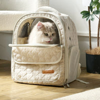Cat Carrier Backpack Breathable Pet Backpack Carrier Comfortable Covered Pet Bag for Veterinarian Visits