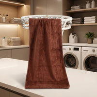 Thick Microfibre Cloth and Microfibre Towel 35cm x 75cm, 5 Pack Highly Absorbent Towels for Car Washing, Surface Salon and Household Use
