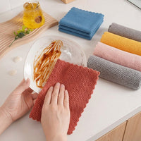 Jacquard Cleaning Cloths Kitchen Towel, 30cm x 30cm Microfibre Towel, Absorbent Microfibre for Dishwashing, Countertop and General Cleaning