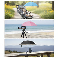 Children's Stroller Umbrella with Clamp Universal Baby Stroller Umbrella with Clamp Handshands-off Portable for Parents