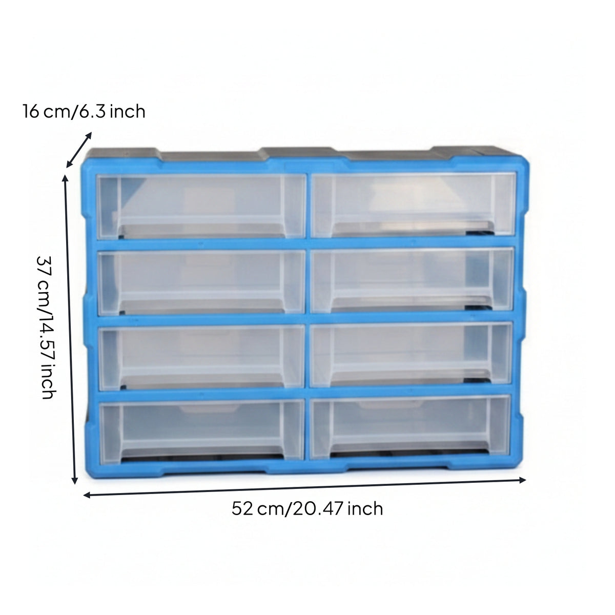 Storage Cabinet Pull-out Drawers Cabinet Blue