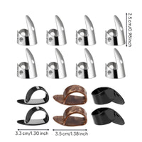 14 Pieces Banjo Finger Picks Thumb Finger Picks Portable Thumb Pick