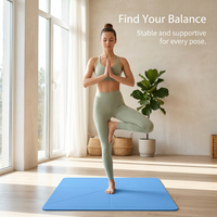 Non Slip Exercise Mat for Home Gym, Workout Mat for Home Fitness Workout, Thick Exercise Mat for Home, Pilates Mat for Home, Portable Fitness Pad
