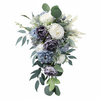Ready to Use Artificial Bridal Floral Arrangement Realistic Look European Design Bridal Floral Arrangement Keepsake Verdant Greenery for Brides, Photo Session