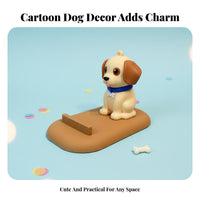 Dog Phone Stand Decorative Cute Puppy Phone Stand Great Gift Idea Desk Decoration for Teens, Kids, Office, Nightstand