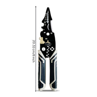 Insulated Handles Wire Stripping Plier Size Markings Wire Stripping Pliers Spring-Loaded Multi-Function Cable Cutter Allall-in-One for Electricians