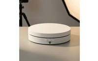360 Degree Rotating Display Stand Stable Revolving Display Stand Low-Profile Motorized Turntable Compact for Online Sellers, Collectors, Livestreaming, Exhibitions