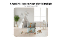 creature Toy container Large Capacity Foldable Rectangular Container foldable Design adaptable for children, infants
