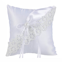 Satin Wedding Band Pillow Elegant Band Bearer Pillow Soft Easy to Carry for Bride
