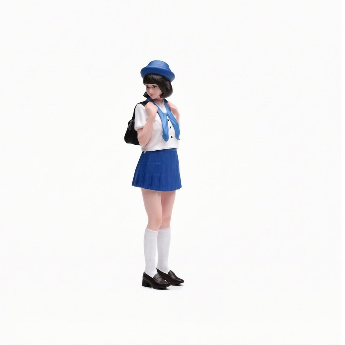 VM 1/18/24 Gentle Sweet Schoolgirl Fine Painted Miniature Scene Model with Hand-Painted Resin Figure