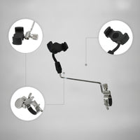 Screw-Tightening Clarinet Phone Clip Padded Clarinet Phone Mount Adjustable Non-Slip for Musicians, Music Practice