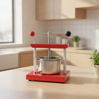 Hand Press with Stainless Steel Basket Countertop Fruit Hand Press Stable for Small Kitchens