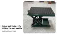 Heavy-Duty Motorcycle Lift Anti-Slip Platform Motorcycle Lift Rust Resistant Dirt Bike Repair Stand 1100 Lbs Capacity for DIY Mechanics, Workshop, Vehicle Maintenance