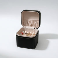 Bracelet Case with Handle Hard Shell Jewelry Organizer Box with Handle Zippered