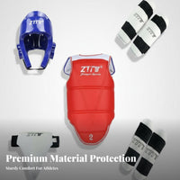5 Pieces Bamboo Mat Texture 5-Piece Taekwondo Safety Set Padded Protection Taekwondo Safety Gear Force Absorbing Full Body Sparring Protector Set Secure Fit for Beginners, Kids, Adults, Competitions, Competition, Dojo, Gym