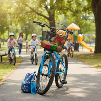 Reinforced Rim Children's Bike Basket Painted Finish Kids Cycle Basket