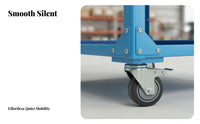 High Load Capacity Heavy Duty Tool Cart Versatile Multi-Layer Rolling Trolley All-Steel Construction Workshop Service Cart Locking Caster Wheels for Factory Workers, Warehouse Personnel, Mechanics, Repair Shop, Garage