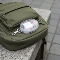 Transparent Cables Organizer Storage Compartment-Saving Storage Pouch Versatile Portable Electronics Organizer for Commuters, Handbag, Backpack