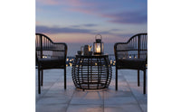 3 Pieces Rattan Table and Chairs Set Balcony Friendly Garden Furniture