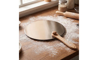 Space-Saving Pizza Peel with Folding Handle Portable Stainless Steel Pizza Peel Long-Lasting Baking Tool Rust-Resistant for Home Bakers
