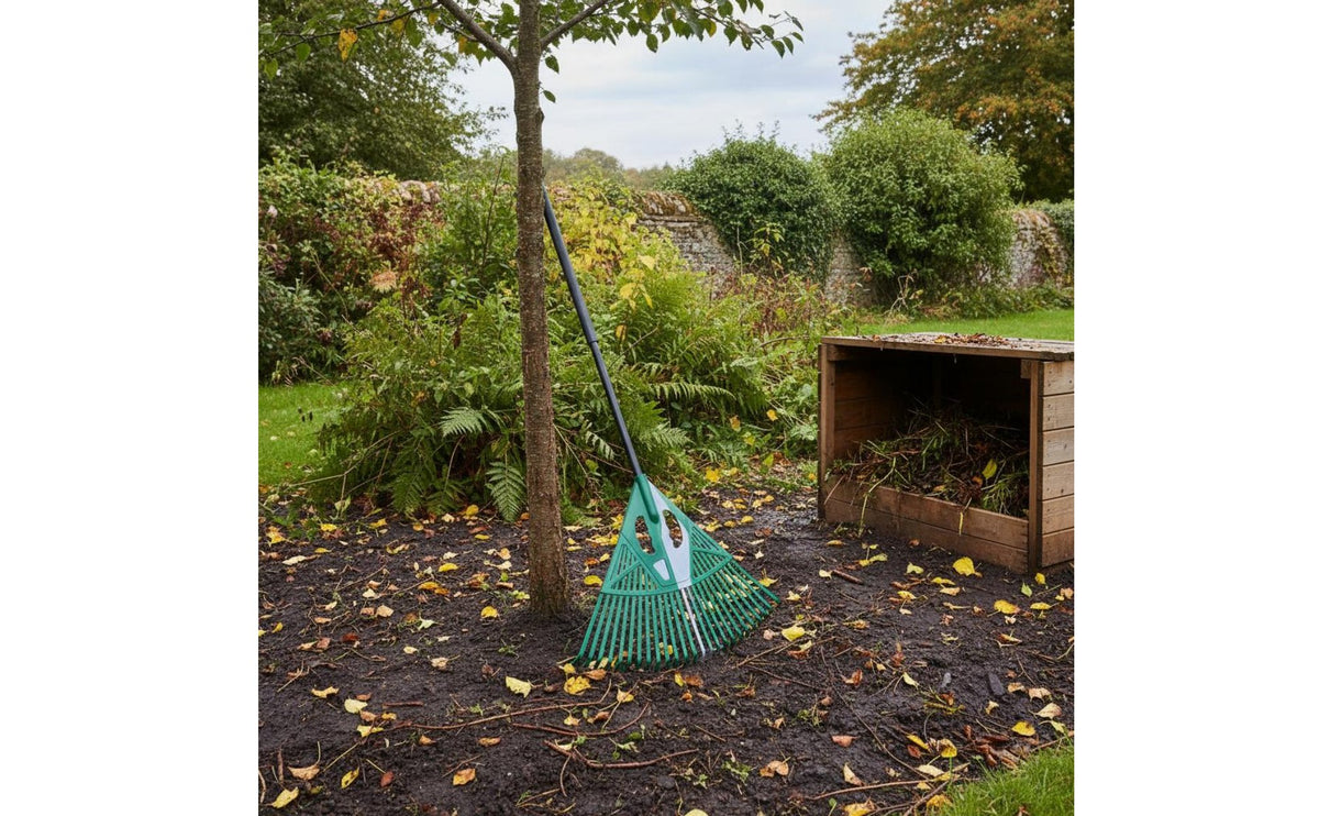 2-in-1 Leaf Rake and Grabber Lightweight Leaf Collector Tool Lawn Care Equipment for Homeowners, Gardeners, Garden, Yard