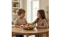 Stainless Steel Fruit Bowl Minimalist Bowl with Hollow Design Multifunctional Vessel for Kitchen