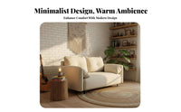 Modern Minimalist Design Straight Two-Seater Sofa Light Luxury aesthetic Living Room Seating Small Space welcoming Loveseat abrasion-resistantResistant for Apartment Dwellers, Young Adults, Studio, Bedroom, Lounge Area, Office