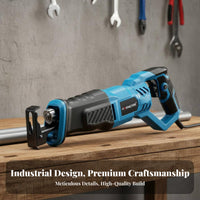Reciprocating Saw Multi-Functional Cutting Saw Pure Copper Motor Corded Electric Cutting Tool for DIY Enthusiasts, Plumbers, Workshop, Gardening