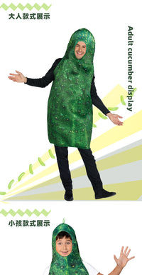 3D Cucumber Costume for Adults - Cosplay Party Outfit