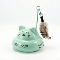 Interactive Electric Cat Teaser Automatic Cat Teaser with Feather Sturdy Smart for Floor