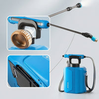 Powered Backpack Sprayer Rechargeable Backpack Sprayer with Telescopic Rod Cordless for Gardeners, Homeowners, Garden, Yard, Car Washing