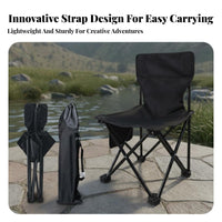 Foldable Folding Sketching Stool Easy to Carry Portable Artist Chair Sturdy Frame Collapsible Chair with Backrest Anti-Slip Feet for Art Students, Fishermen, Picnic, Hiking, Garden