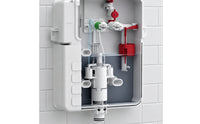 Replacement Concealed Cistern Valve Vertical Outlet Toilet Drain Valve Sealing Sealing Gasket Concealed Cistern Drain Pipe White Plastic