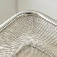 Rectangular Stainless Steel Fine Mesh Colander Strainer, 304 Food Grade Draining Basket for Kitchen, Sieve for Vegetables Home Cook