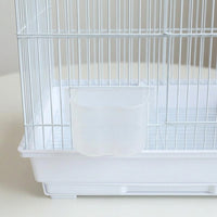 Hanging Bird Feeder and Parrot Feeder, Single Cup Parrot Cage Feeder, Attachable Bird Cage Accessory for Budgie Cockatiel Pet Bird Supplies