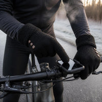 Winter Warm Double-Layer Cashmere Knit Gloves with Touchscreen Function