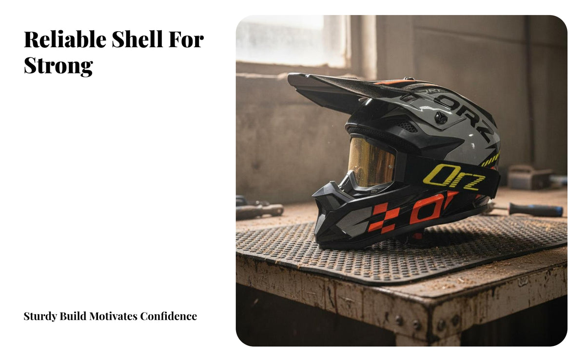Adventure-Grade Resilience Resistant Full Face Motocross Helmet Removable Liner for Adults, Cyclist S, Go-Karting, Rally BMX
