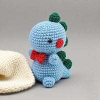 High-Quality Yarn Dinosaur Crochet Kit Tutorial Included Amigurumi Dinosaur Kit for Beginners