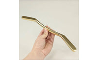 Curved Brass Massage Stick Polished Massage Stick with Acupoint Chart Smooth Lymphatic Drainage Massager Long-Lasting for Masseuses, Home, Spa