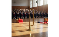 B Flat Bugle Marching Bugle Portable Musical Instrument for Procession, School Ceremony