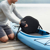 EVA Padded Kayak Seat with Back Support Long-Lasting Build Kayak Backrest Seat Thick Foam Padding for Outdoor Boating