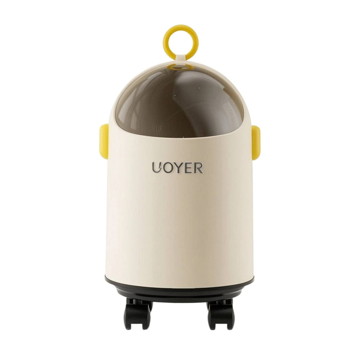 Trash Can with Sliding Lid Modern Wastebasket Easy to Clean for Bedroom