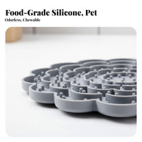 Silicone Slow Feeder Mat Safe Suction Cup Lick Mat Easy to Clean for Dogs