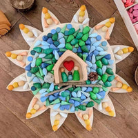 Creative Wooden Building Blocks DIY Toy for Kids Ages 4-6