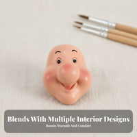 Resin Doll Face Cute Design Elf Face Comp Single Nt Gnome Head Accessory Handmade Craft Supply Sleek Finish for Home Decoration