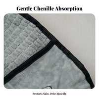 Absorbent Pet Absorbent Hand Towel Thickened Material Dog Absorbent Hand Towel Machine Washable Pet Towel with Hand Pockets for Cat Owners