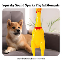 Hilarious Sound Screaming Chicken Prank Gift Screaming Chicken Toy Chew-Resistant for Dogs, Adults, Playtime, April Fools' Day