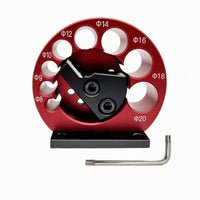 Adjustable 8-Hole Rounder Tool Removable Wrench Bench-Mount Dowel Rounder Compact Round Wood Rod Shaper