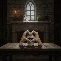 Skull Planter Spooky Decor Distressed for Mantel
